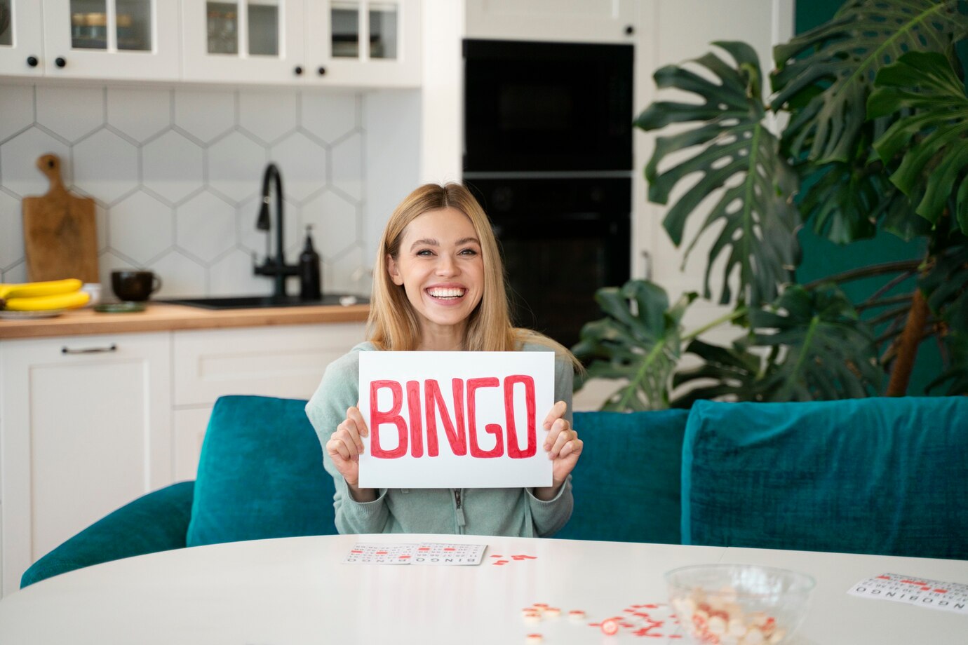 playing bingo